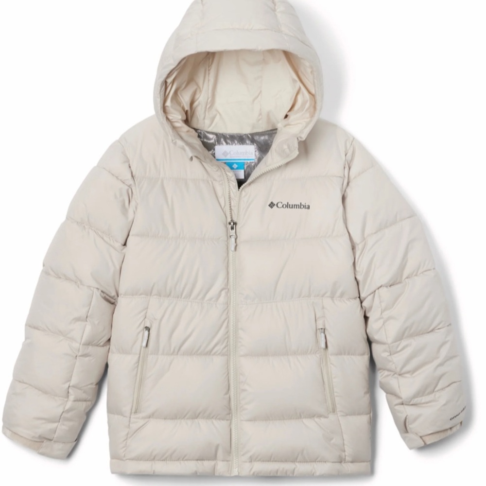 Columbia Girls Pike Lake II Hooded Coat- Dark Stone-Medium 10/12 EUC